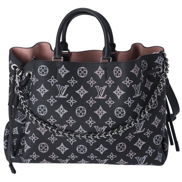 Louis Vuitton Flight Mode Monogram Mahina Bella Tote Rainbow Black - Picture 1 of 10